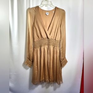 Halston Heritage beige mini dress women's 2  #1102